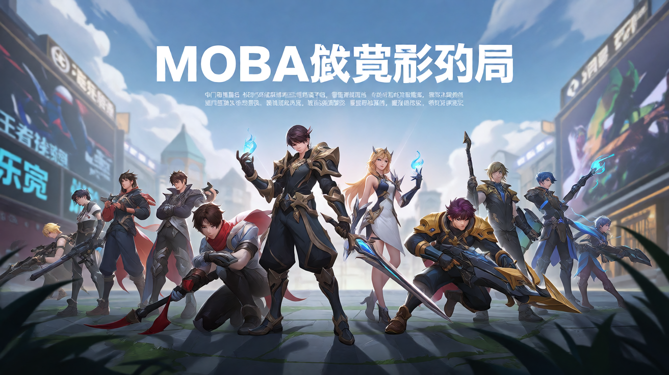 MOBA类电竞赛事精彩对局画面